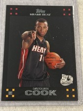 Daequan Cook Rookie Card 2007-08 Topps RC #131 Miami Heat. rookie card picture