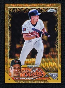 2023 Topps Gilded Collection Gold Wave Etch /75 Cal Ripken Jr #116 HOF