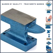 Durable Cast Iron Hobby Anvil - 1 Pound Bench Block for Safe Jewelry Crafting