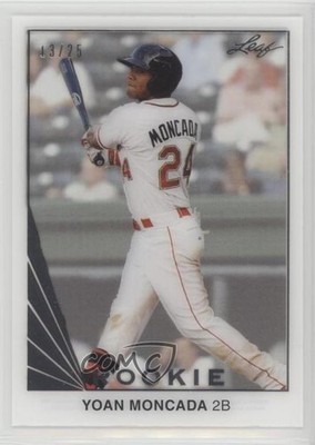 2016 Leaf Rookie Retro Acetate Silver 13/25 Yoan Moncada #19 d4v