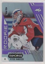 2020-21 Upper Deck Synergy Rookie Purple 42/65 Vitek Vanecek #92 um0