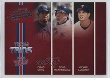 2005 Playoff Absolute Memorabilia Team Trios David Ortiz Doug Mientkiewicz 0au4