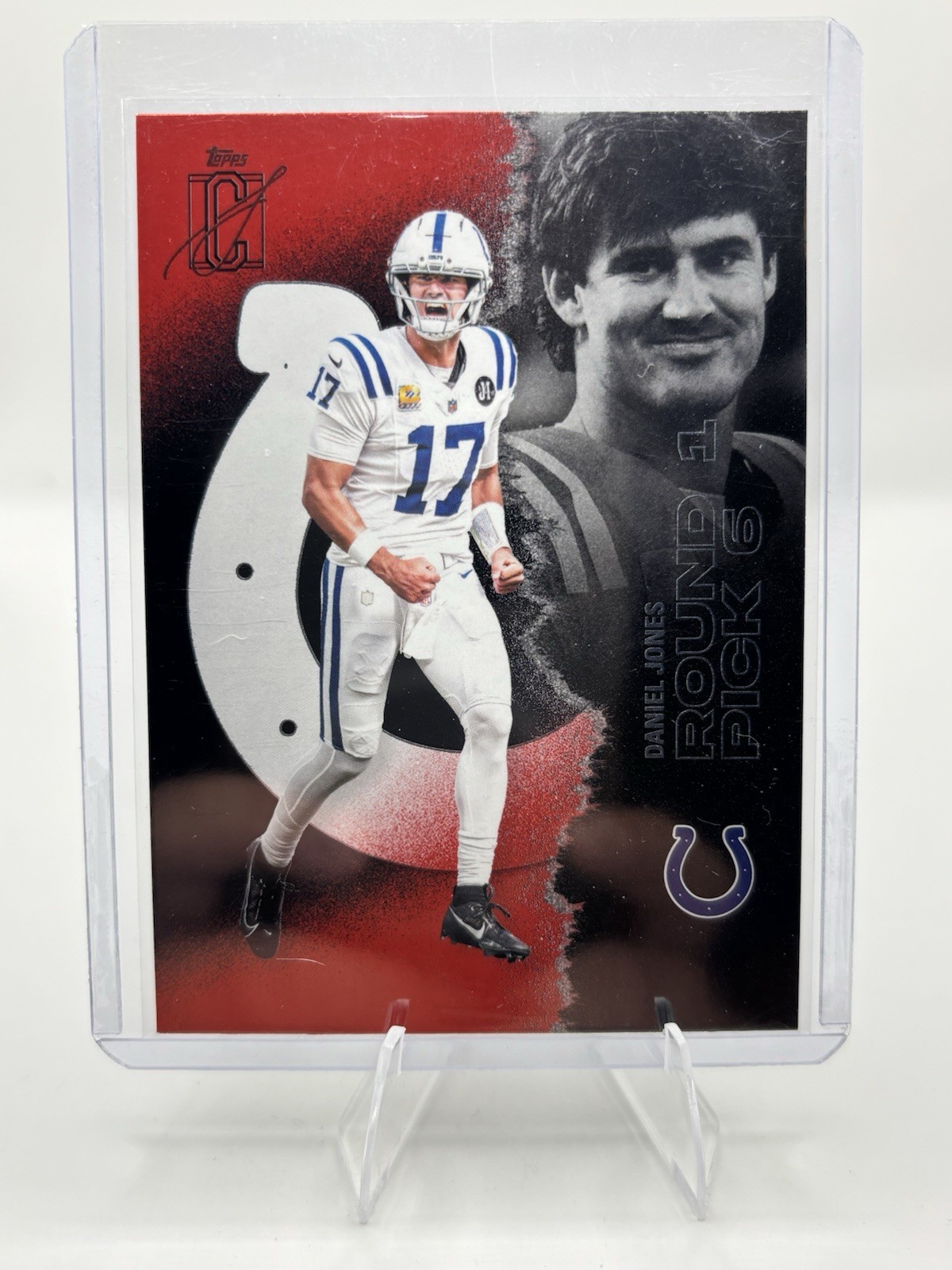 2025 Topps Signature Class #59 Daniel Jones Red & Black Colts