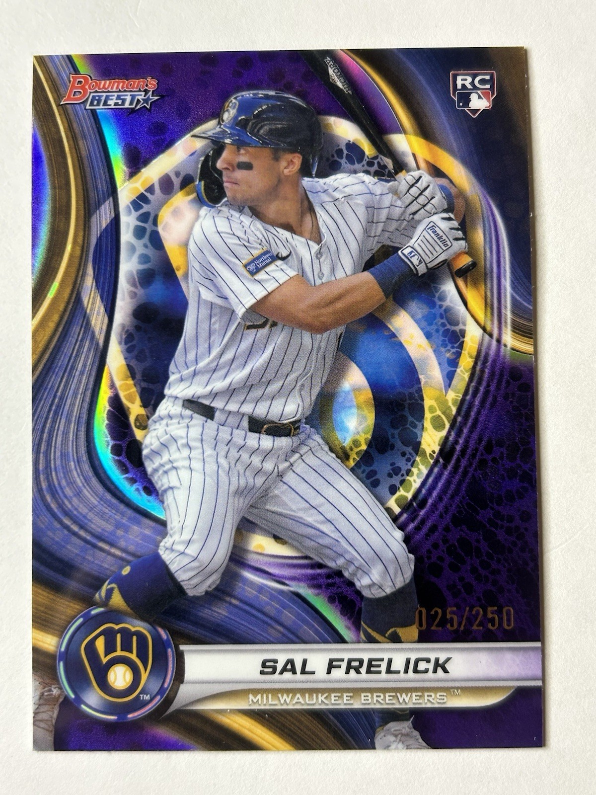 2024 Bowman's Best SAL FRELICK #37 Purple Refractor /250 RC Rookie