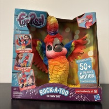 New in Box FurReal Friends Rock-A-Too The Show Bird Interactive Talking Parrot