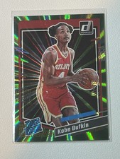 2023-24 Panini Donruss - Rated Rookie Kobe Bufkin #204 Holo Green Laser (RC)