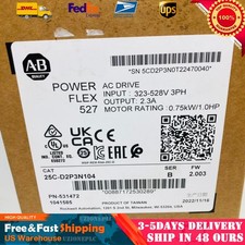 New Allen Bradley 25C-D2P3N104 AC Drive 0.75kW 1HP PowerFlex 527 Factory Sealed