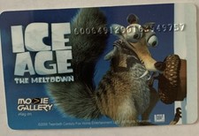 Movie Gallery Rental Promo Card Ice Age The Meltdown