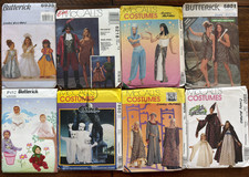 Costume Pattern Lot: McCall's 6218, 9559, 7860, 8826, 8937. Butterick 6935 5801