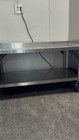Stainless Steel Commercial Straight Work Table w/ Undershelf on Casters — photo 4