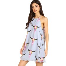 Show Me Your Mumu Gomez Mini Dress Lite Bright Bull Size Small