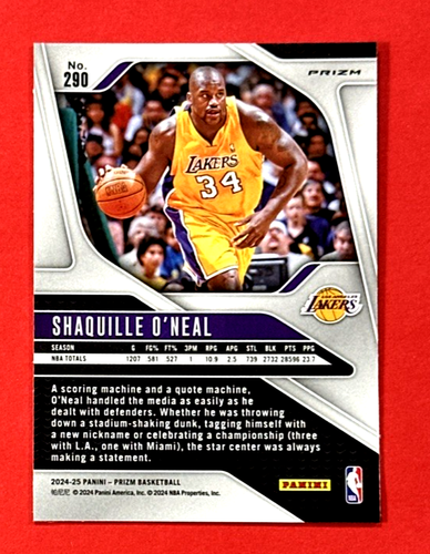2024-25 PANINI SHAQUILLE O'NEAL CHOICE WHITE TIGER PRIZM SSP - Picture 2 of 2