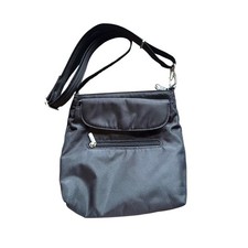 Travelon Anti-Theft Crossbody Bag Black Nylon RFID Blocking Travel Purse 9.5"