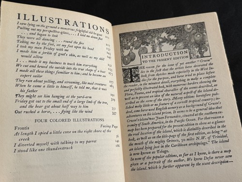 Blue Ribbon Books ROBINSON CRUSOE Illustrated by Louis Rhead Frank E. Schoonover - Foto 7 di 16