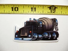 CHROME TRICKED OUT CEMENT CONCRETE TRUCK SMALL STICKER DECAL CONSTRUCTION