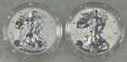2021 WS SILVER EAGLE REVERSE PROOF 2-COIN DESIGNER EDITION SET-CAP LOOSE NO OGP