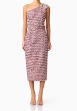 Elliatt One-Shoulder Dress BIANCA MIDI DRESS midi sz L BERRYMULTI