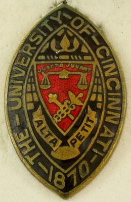 University of Cincinnati ROTC Crest DI/DUI Screwback