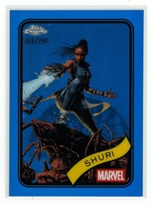 SHURI 2025 Topps Chrome Marvel Blue Refractor #96 266/299