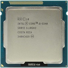 Intel I5 3340 SR0YZ 3.10GHZ LGA1155 LGA 1155 Quad Core Third Gen