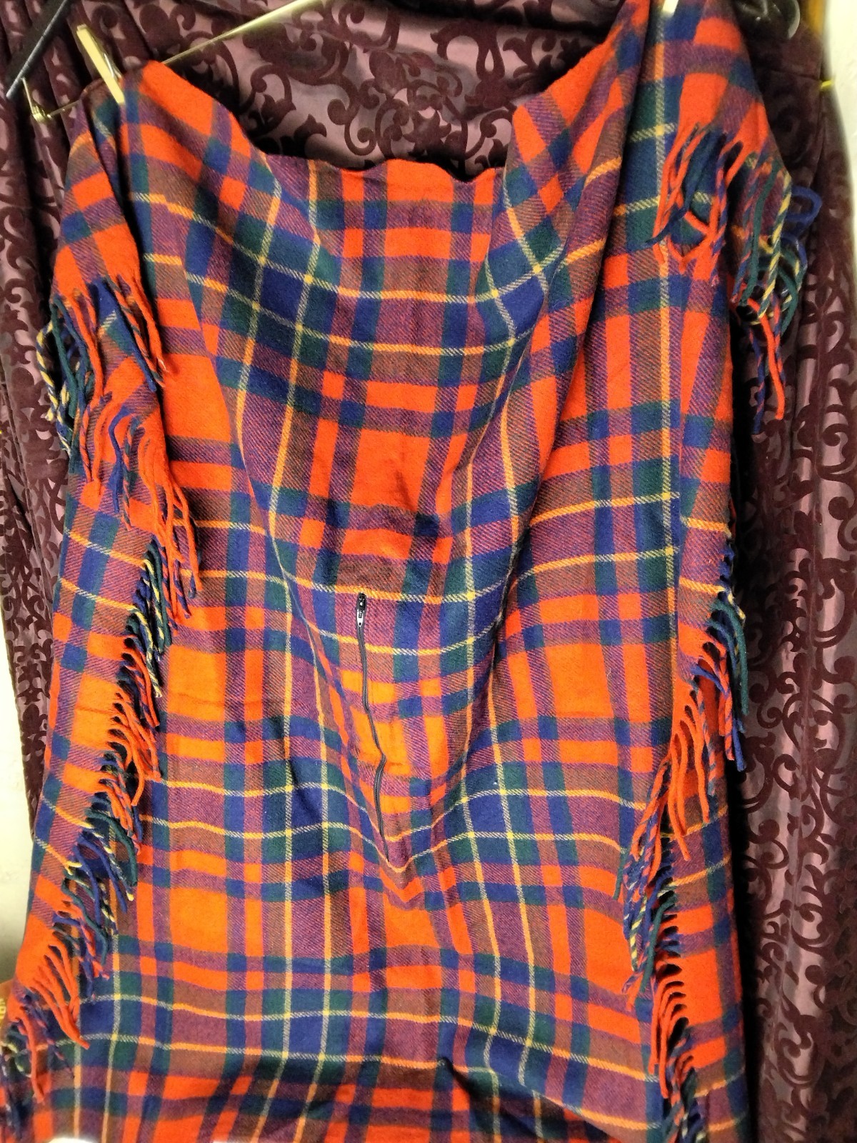 Pendleton Knockabouts USA Virgin Wool PONCHO BLAN… - image 7