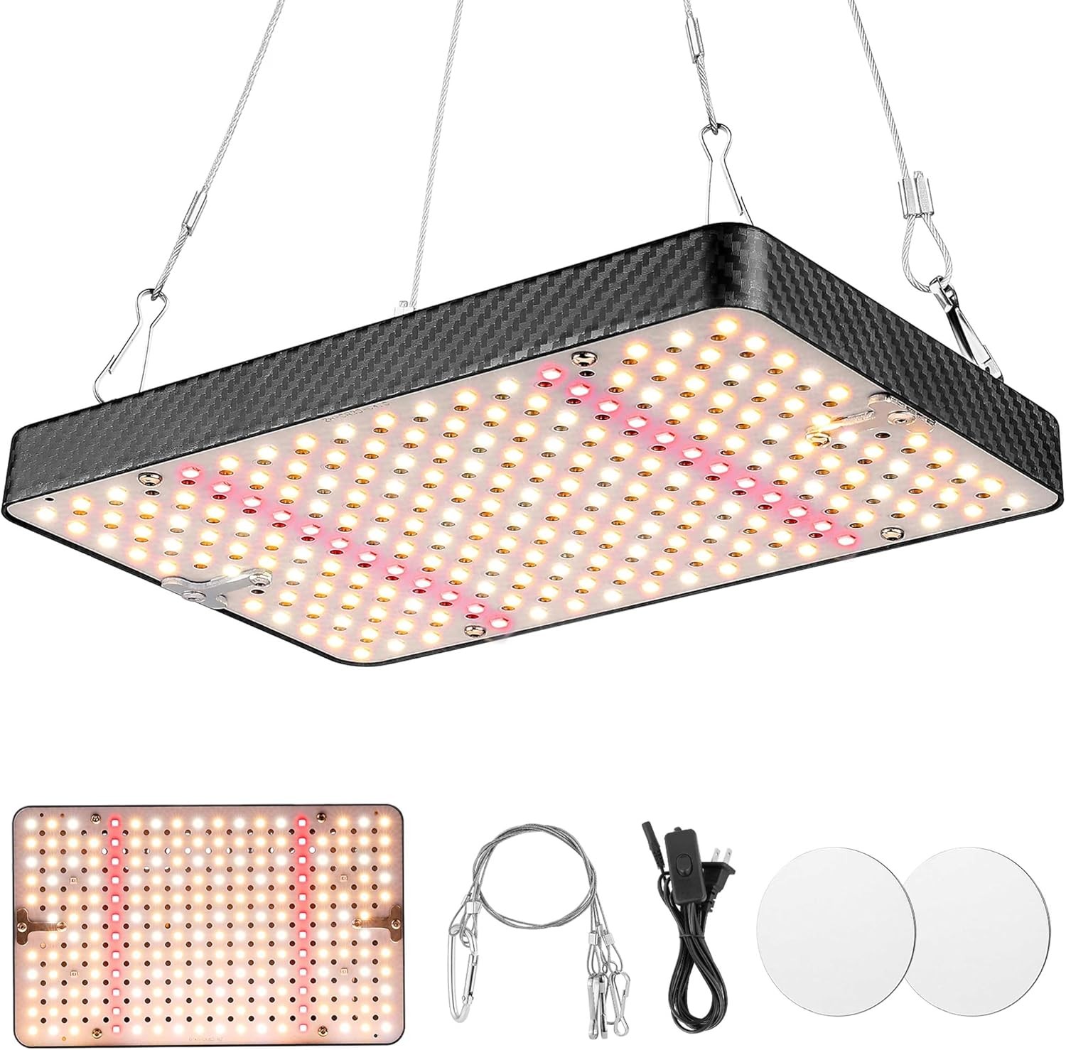 S (1 Pack), Hanging Grow Lights For Indoor Plants, 200w Uv-i
