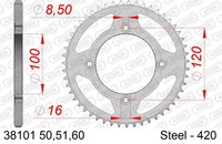 Kettenrad Stahl 50-ZäHne 420-Teilung FüR Beta Rr 50 Motard Sport Bj. 2015-2018