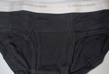Calvin Klein Briefs Men Black Size 34 Low Rise Style Vintage U1183