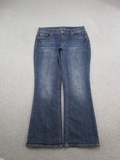 Maurices Womens Bootcut Dark Wash Stretch Blue Denim Jeans Size 7/8 X Short