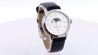 NEW Baume & Mercier Classima Moonphase 10329 Quartz - 31mm Diamond