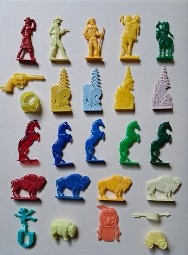 Cracker Jack Vending Gumball Prizes Western Theme Lot Of 50 (See both photos)