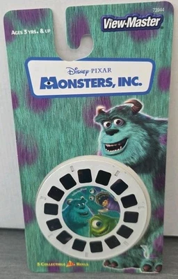 NEW Vtg 2001 Monsters Inc View-Master 3D Reel Set Disney Pixar Sulley Mike Sully - Image 1 of 2