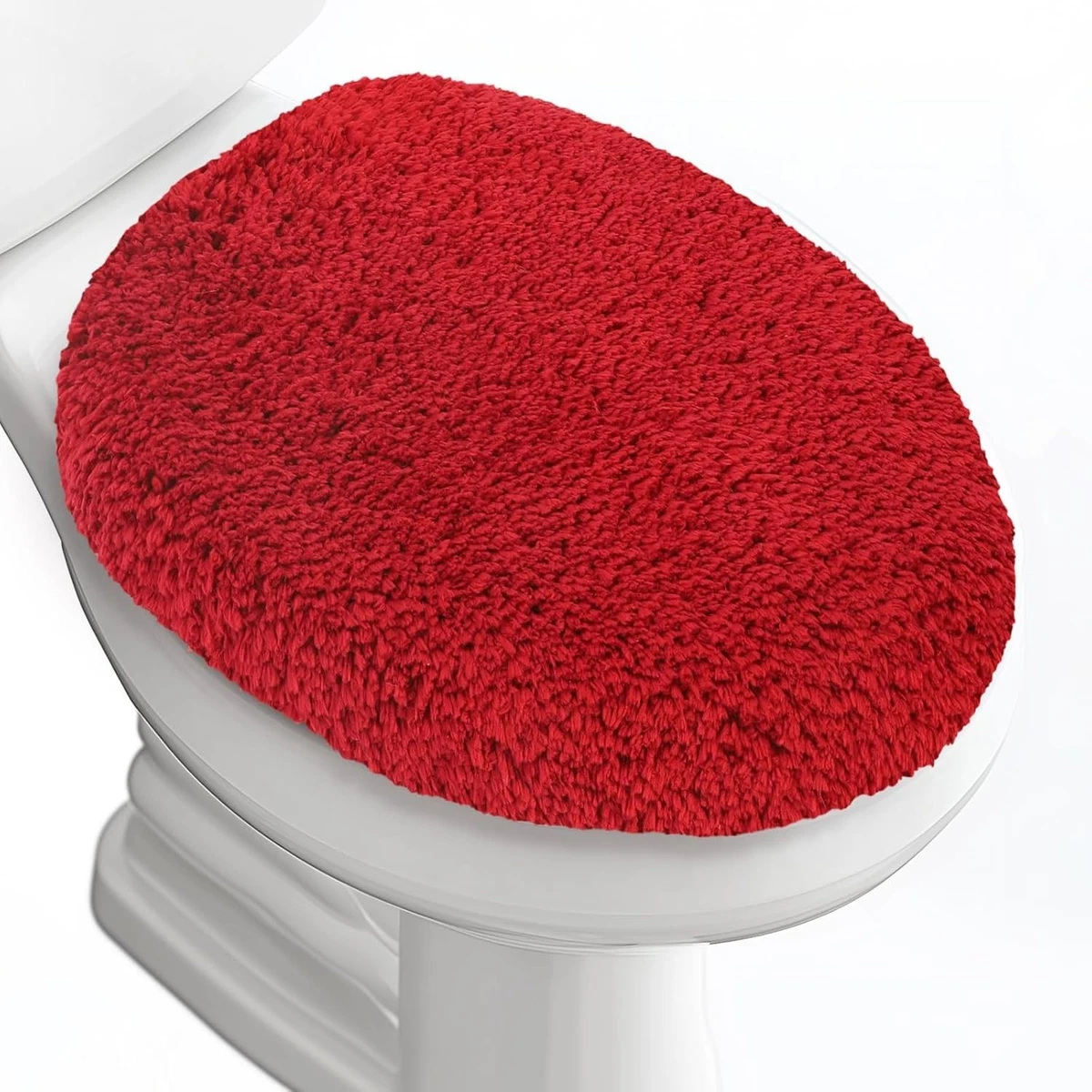 Soft Fabric Toilet Lid Cover - Machine Washable, Fits Most Toilet Seats - Kids & Adults - View #10