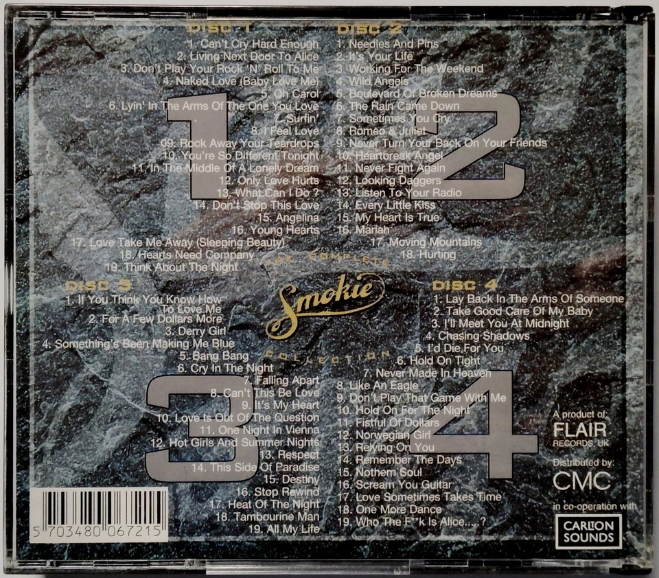 Smokie – The Complete Smokie Collection (1995) 4 CDs, Glam Rock, Pop Rock, gebr. - Bild 2 von 2