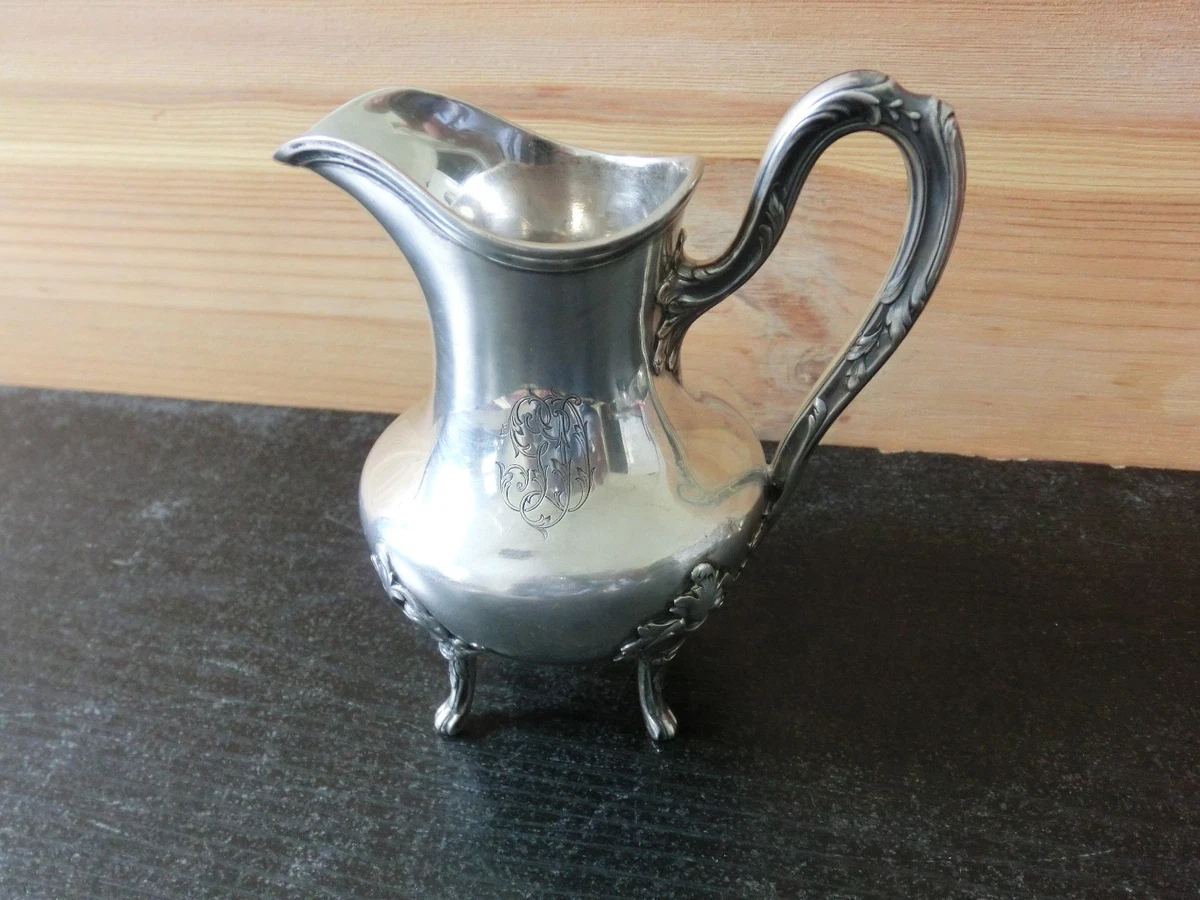 Ancien Pot à Lait Empire En Argenté - France XIXème - Contenance 1L - Pichet Vintage