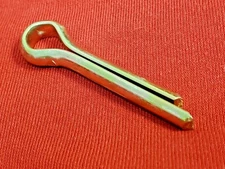 5/32 X 1-1/4" Cotter Pin Extended Prong Cad Yellow Zinc Plated LOT of 25 NOS