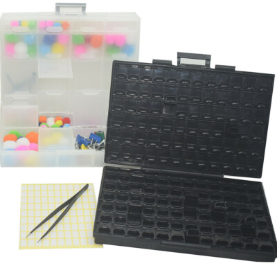 2pcs AideTek SMT Resistor Capacitor Storage Box Organizer BOXALLAS+BOXALL24 USA