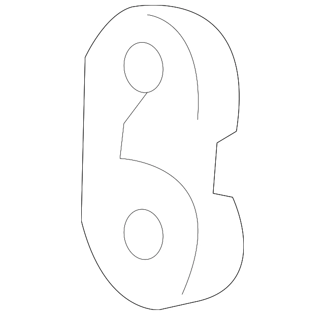 Soporte silenciador suspensión escape goma genuina Honda 18215-S5D-A01 Foto 2 de 3