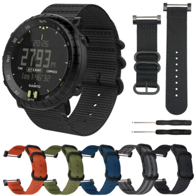 Für Suunto Core Smart Watch Armband Militär Nylon Geflochten Ersatz Uhrenarmband