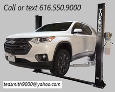 New Tuxedo 9,000 lbs. 2-Post Auto Lift Symmetric with FREE truck adapters!! 