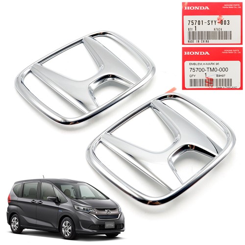 Front+Rear Logo Emblem Decal Fits Honda Freed '10 '18 City '09 '14 - Picture 4 of 9