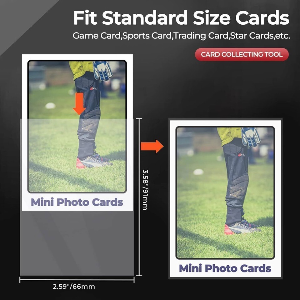 Perfect Fit Sleeves For 3x4 Toploaders 75-140pt 50 Perfect Fit Sleeves For  3x4 Toploaders (75-140pt) - Clear, Resealable, By Cardboard Gold Card  Sleeves