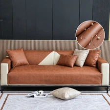 Waterproof PU Leather Couch Cover Non-Slip Leakproof Sofa Cover Pet Protector