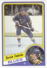 84/85 TOPPS...BERNIE FEDERKO...NRMT...CARD # 131...BLUES...FREE COMBINED SHIP