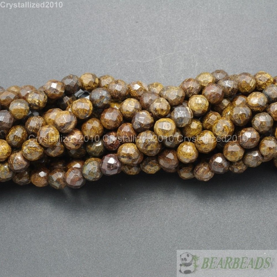 Brown Crystal Beads Natural Brown Bronzite Gemstone Beads 6mm Round - 58-62 Pieces Per Strand For Jewelry Making 6mm Round Natural Brown Beads For Jewelry Making - Foto 6