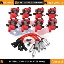 8* Round Ignition Coil Spark Plug Wire for Chevy Silverado 1500 GMC Sierra 1500