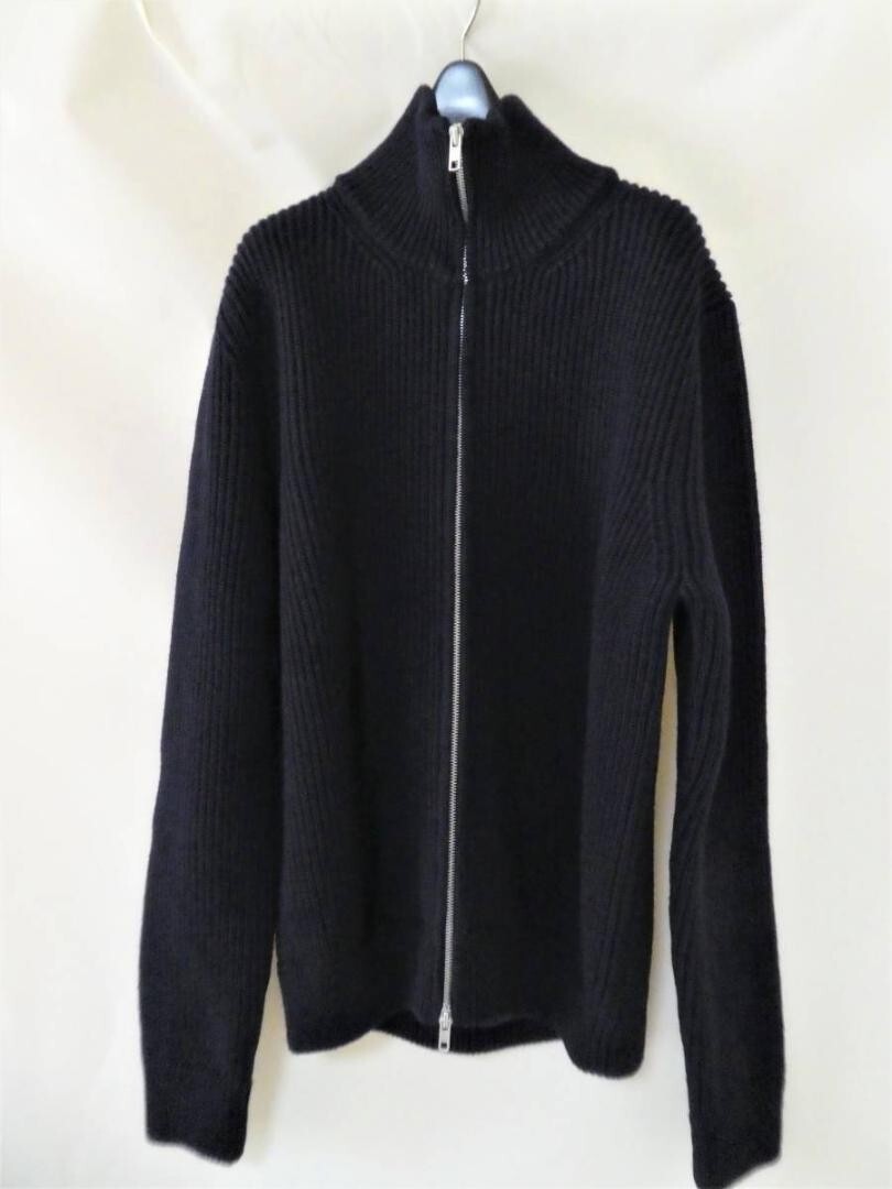 Maison Margiela Zip up Knit Jacket Wool Navy Blue Size S Maison Margiela Zip up Knit Jacket Wool Navy Blue Size S