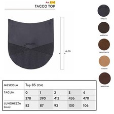 Tacco sopratacco gomma Vibram Top 5350 mm.6 cardato riparazione creazione scarpe