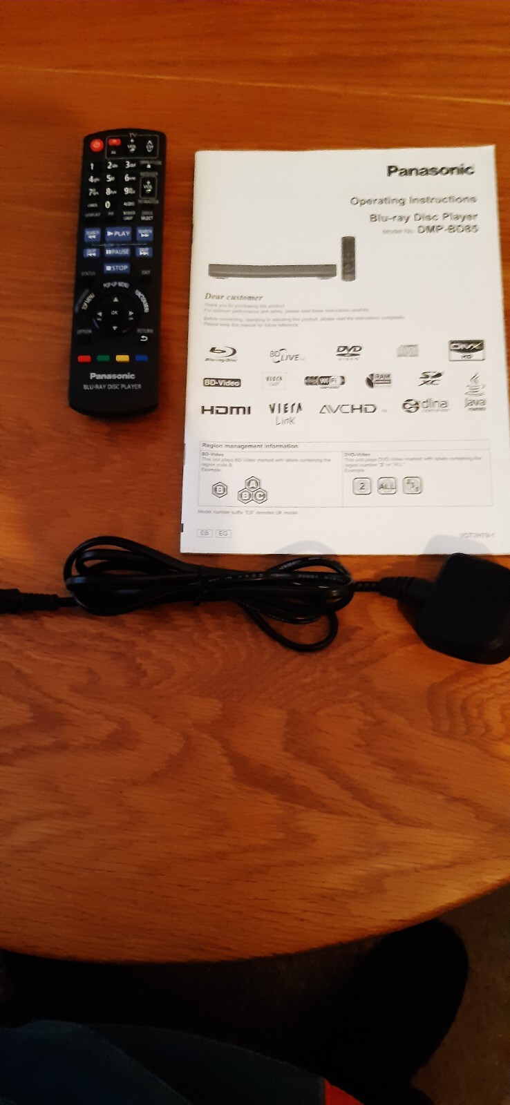 PANASONIC DMPBD85 BLU RAY PLAYER eBay