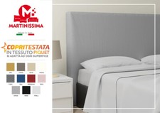 Copri testata Letto Elastica Fodera Testiera Tinta Unita Vari Colori